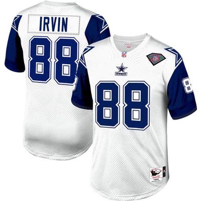 Men's Mitchell & Ness Michael Irvin White Dallas Cowboys 2004 Authentic Throwback Retired Player Jersey
