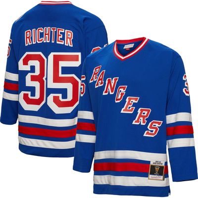 Men's Mitchell & Ness Mike Richter Blue New York Rangers 1993/94 Blue Line Player Jersey