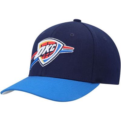Men's Mitchell & Ness Navy/Blue Oklahoma City Thunder MVP Team Two-Tone 2.0 Stretch-Snapback Hat