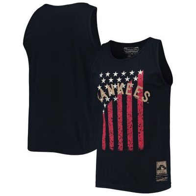 Men's Mitchell & Ness Navy New York Yankees Cooperstown Collection Stars and Stripes Tank Top