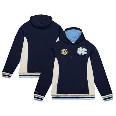 Men's Mitchell & Ness Navy North Carolina Tar Heels Team Legacy French Terry Pullover Hoodie
