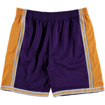Men's Mitchell & Ness Purple Los Angeles Lakers Big & Tall Hardwood Classics Swingman Shorts