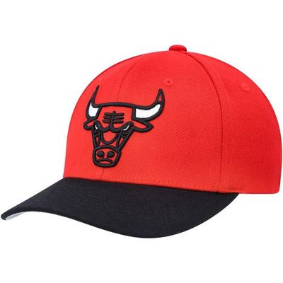 Men's Mitchell & Ness Red/Black Chicago Bulls MVP Team Two-Tone 2.0 Stretch-Snapback Hat