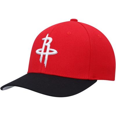 Men's Mitchell & Ness Red/Black Houston Rockets MVP Team Two-Tone 2.0 Stretch-Snapback Hat