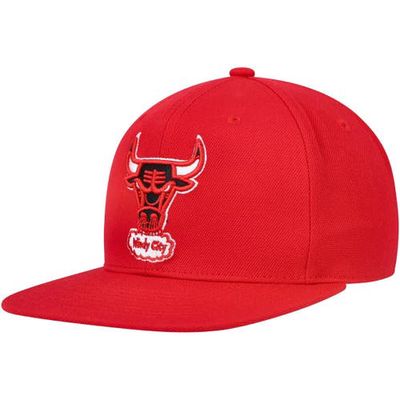 Men's Mitchell & Ness Red Chicago Bulls Hardwood Classics MVP Team Ground 2.0 Fitted Hat