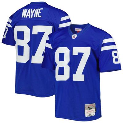 Men's Mitchell & Ness Reggie Wayne Royal Indianapolis Colts Legacy Replica Jersey