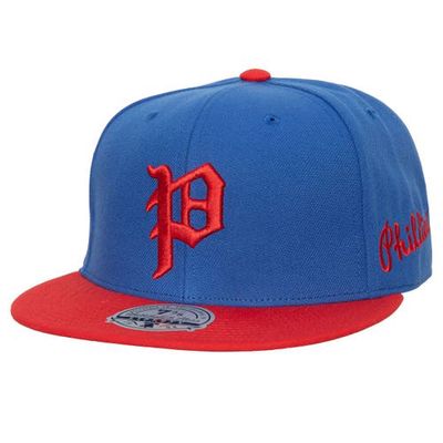 Men's Mitchell & Ness Royal/Red Philadelphia Phillies Bases Loaded Fitted Hat