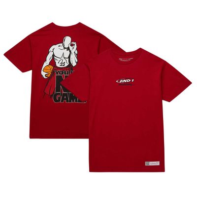 Men's Mitchell & Ness Scarlet And 1 No Game T-Shirt