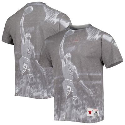 Men's Mitchell & Ness Scottie Pippen Heather Gray Chicago Bulls Above The Rim T-Shirt