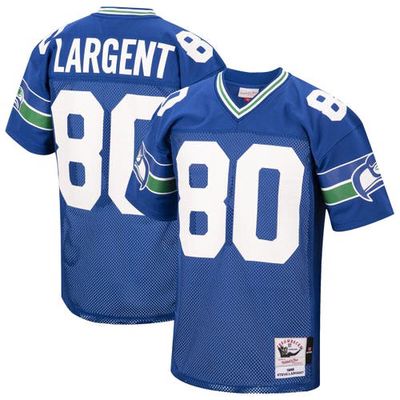 Men's Mitchell & Ness Steve Largent Royal Seattle Seahawks 1985 Authentic Throwback Retired Player Jersey