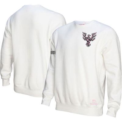 Men's Mitchell & Ness White D.C. United Cherry Blossom Pullover Sweatshirt