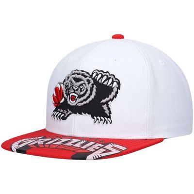 Men's Mitchell & Ness x Lids White/Red Vancouver Grizzlies Hardwood Classics Reload 3.0 Snapback Hat