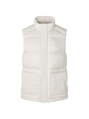 Men's Mixed Media Paradigm Freestyle Down Vest - Northstar White - Size Large