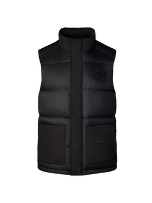 Men's Mixed Media Paradigm Freestyle Quilted Down Vest - Black - Size Small