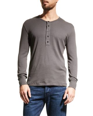 Men's Modal Jersey Henley Shirt