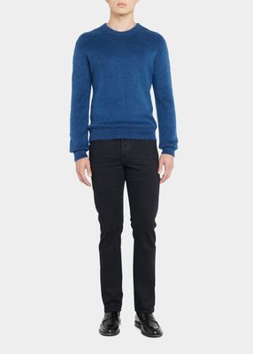 Men's Mohair-Blend Crewneck Sweater