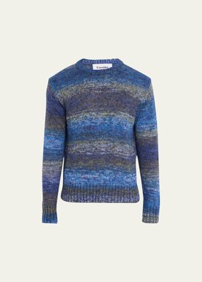 Men's Mohair Ombre Stripe Sweater