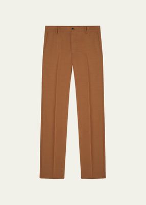 Men's Mohair Slim-Leg Trousers