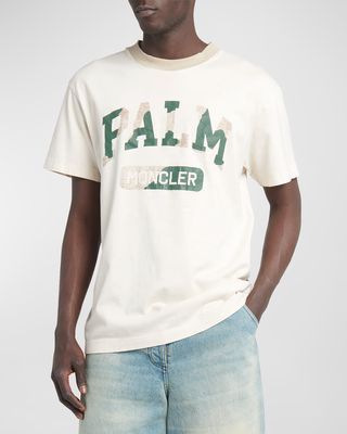Men's Moncler x Palm Angels Crew Logo T-Shirt