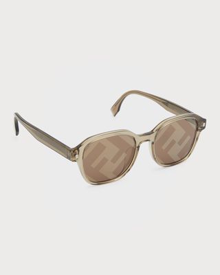 Men's Monogram Lens Square Sunglasses
