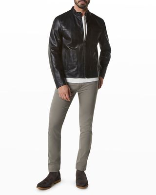 Men's Monterey Leather Racer Jacket