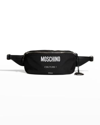 Men's Moschino Couture Cordura Nylon Waist Bag