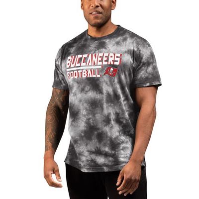 Men's MSX by Michael Strahan Black Tampa Bay Buccaneers Recovery Tie-Dye T-Shirt