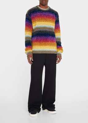 Men's Multi-Stripe Knit Sweater
