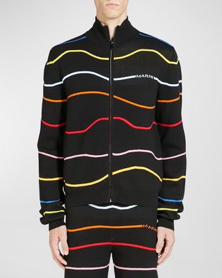 Men's Multi-Stripe Track Jacket