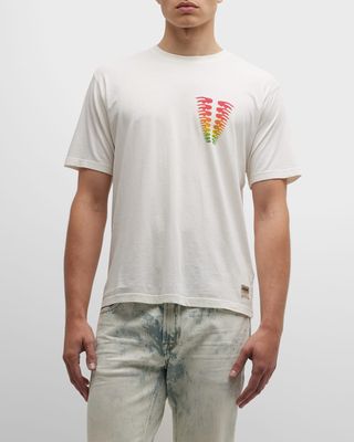 Men's Multicolor Eye Graphic T-Shirt