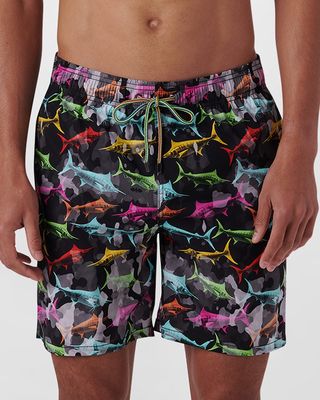 Men's Multicolor Longnose Fish Swim Shorts