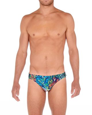 Men's Multicolor Swim Micro Briefs