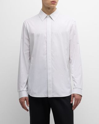 Men's Narrow Pinstripe Cotton Shirt