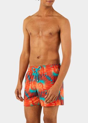 Men's Nautilus Tie-Dye Stretch Swim Shorts