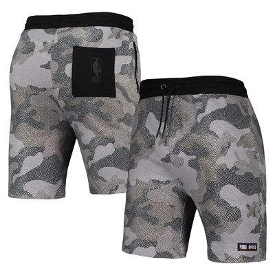 Men's NBA x Hugo Boss Logo Gear Black Slam Camo Shorts