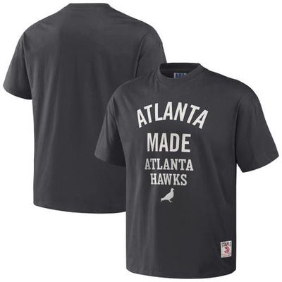 Men's NBA x Staple Anthracite Atlanta Hawks Heavyweight Oversized T-Shirt