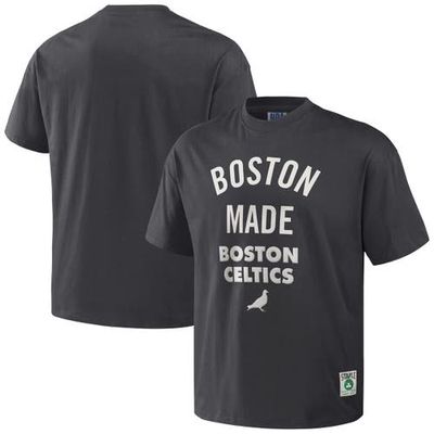 Men's NBA x Staple Anthracite Boston Celtics Heavyweight Oversized T-Shirt