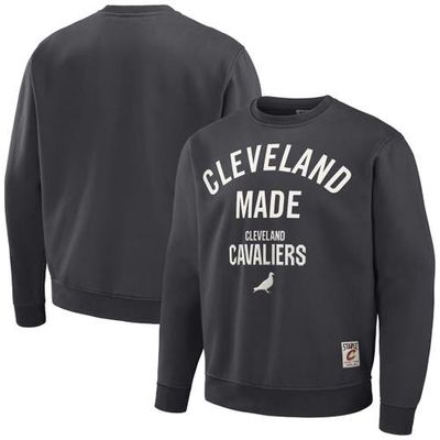 Men's NBA x Staple Anthracite Cleveland Cavaliers Plush Pullover Sweatshirt