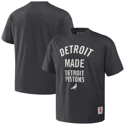 Men's NBA x Staple Anthracite Detroit Pistons Heavyweight Oversized T-Shirt