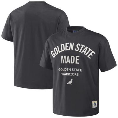 Men's NBA x Staple Anthracite Golden State Warriors Heavyweight Oversized T-Shirt