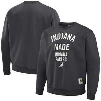 Men's NBA x Staple Anthracite Indiana Pacers Plush Pullover Sweatshirt