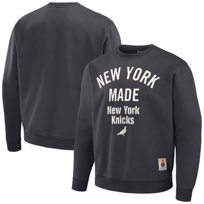 Men's NBA x Staple Anthracite New York Knicks Plush Pullover Sweatshirt