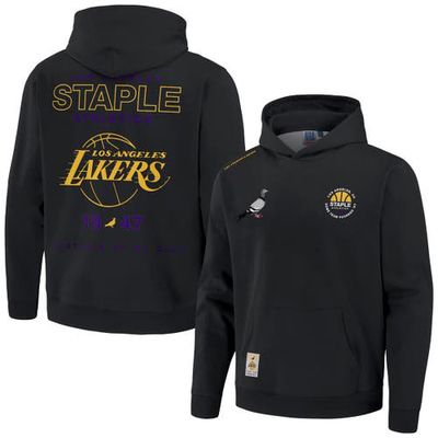 Men's NBA x Staple Black Los Angeles Lakers My City Pullover Hoodie
