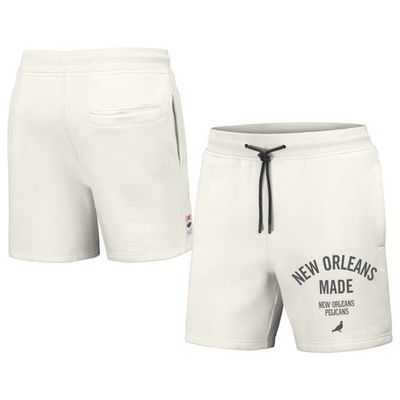 Men's NBA x Staple Cream New Orleans Pelicans Heavyweight Fleece Shorts