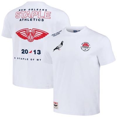Men's NBA x Staple Cream New Orleans Pelicans Home Team T-Shirt