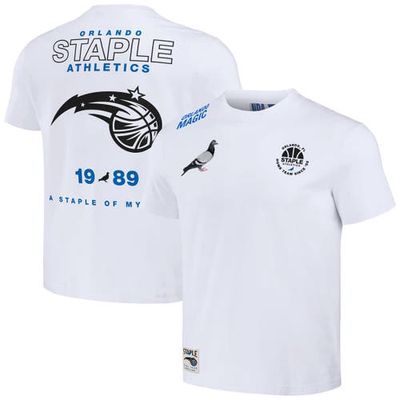 Men's NBA x Staple Cream Orlando Magic Home Team T-Shirt in White