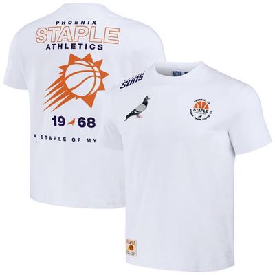 Men's NBA x Staple Cream Phoenix Suns Home Team T-Shirt in White