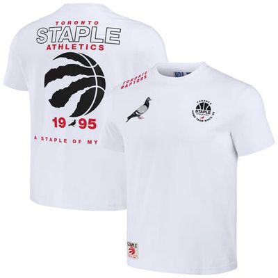 Men's NBA x Staple Cream Toronto Raptors Home Team T-Shirt in White