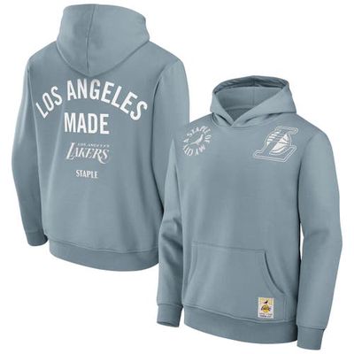 Men's NBA x Staple Mint Los Angeles Lakers Plush Heavyweight Pullover Hoodie