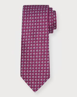 Men's Neat Jacquard Silk Tie
